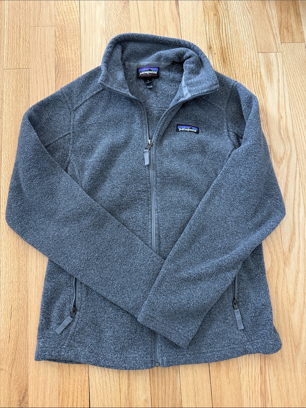 Patagonia Dark Heather Gray Zip-Up Fleece Jacket